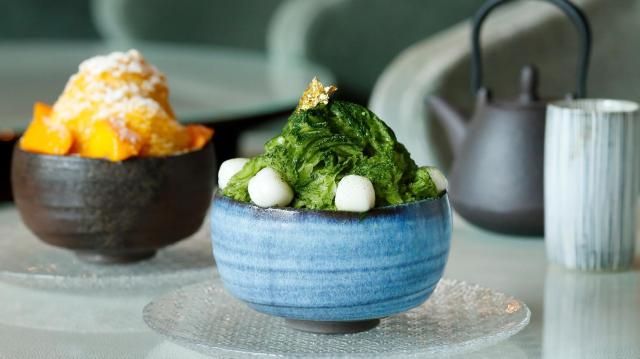 Premium kakigori desserts served at The Palace Lounge at Palace Hotel Tokyo. Courtesy of Palace Hotel Tokyo