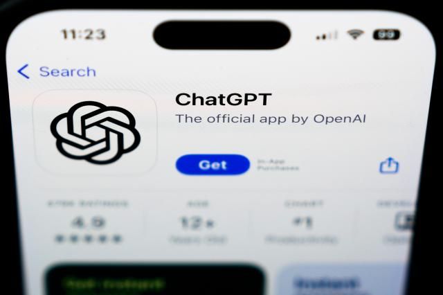 ChapGPT logo is seen in West Chester Pa Dec 6 2023 AP PhotoYonhap