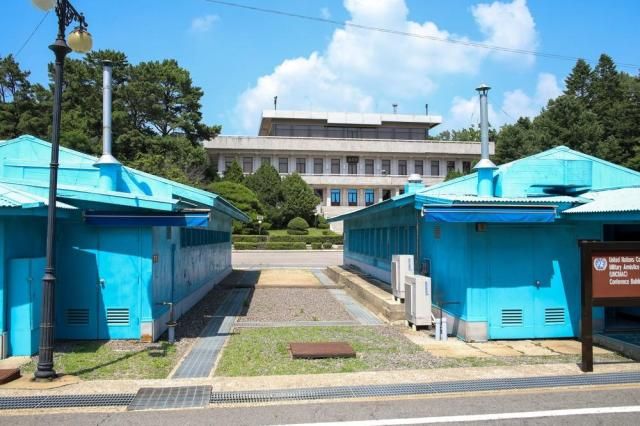 Inside the Joint Security Area in the Demilitarized Zone in Panmunjom Republic of Korea on June 23 2023 Courtesy of US Forces Korea