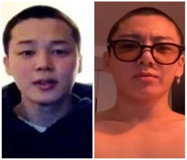 지민왼쪽과 정국사진위버스 뷔 SNS