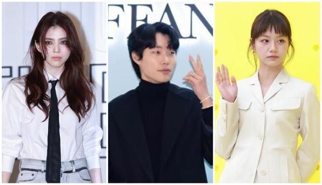 왼쪽부터 한소희 류준열 혜리 사진아주경제