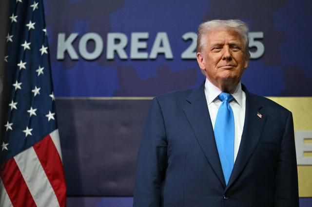 トランプ米大統領の写真、AFP・聯合ニュース.