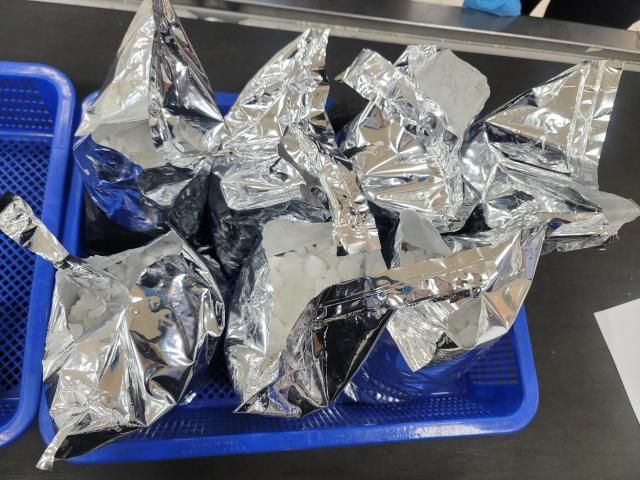 中国人A氏が密輸入しようとしたケタミン写真関税庁