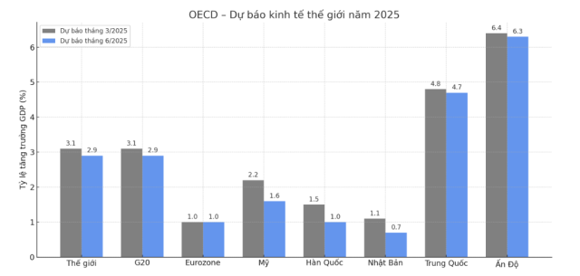 Dự báo triển vọng kinh tế thế giới năm 2025 của OECD Dữ liệuOECD