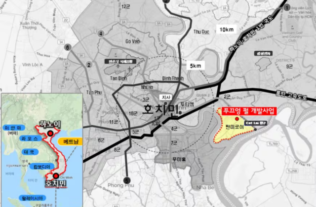 Bản đồ vị trí dự án phát triển La Premier của Lotte EC ẢnhLotte EC