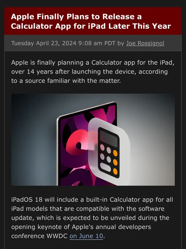애플이 6월 WWDC에서 발표 예정이라는 아이패드의 혁신 기능.jpg | mbong.kr 엠봉
