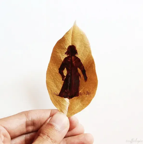 커피와 커피 찌꺼기로 그린 그림 | mbong.kr 엠봉