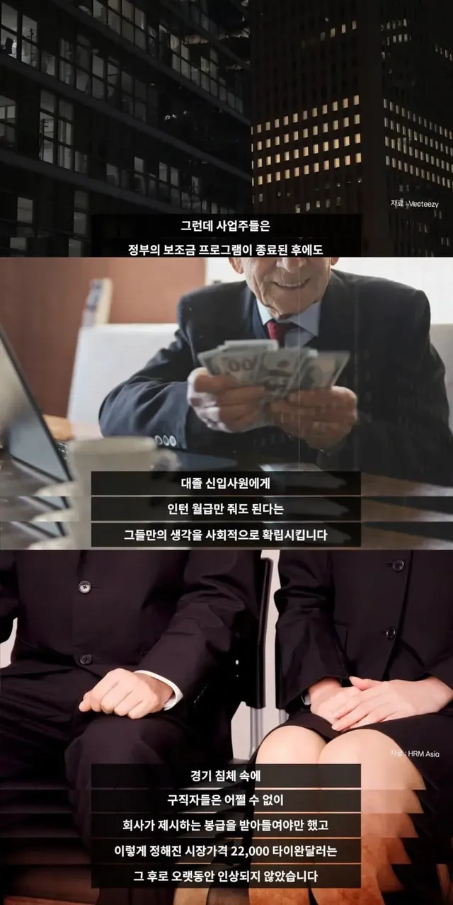 대만의 임금이 심각하게 낮은 이유 | mbong.kr 엠봉
