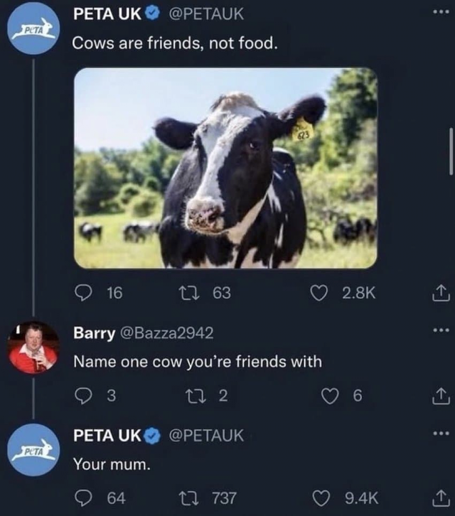 소는 음식이 아니라 친구입니다.jpg | mbong.kr 엠봉