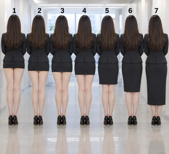 회사에서 치마길이 어느정도가 적당함?