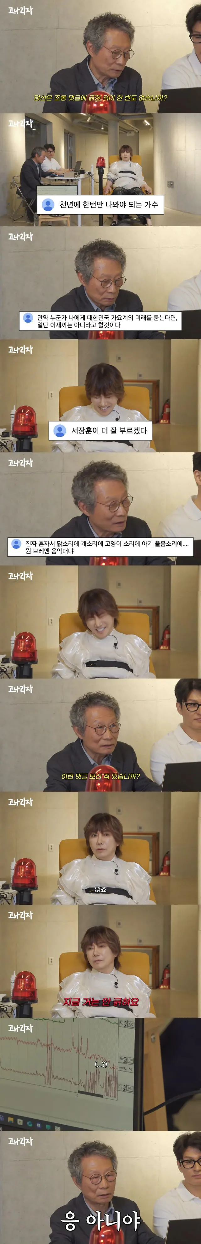 나이 63에 깝치지 말라는 댓글이 달린다는 김장훈