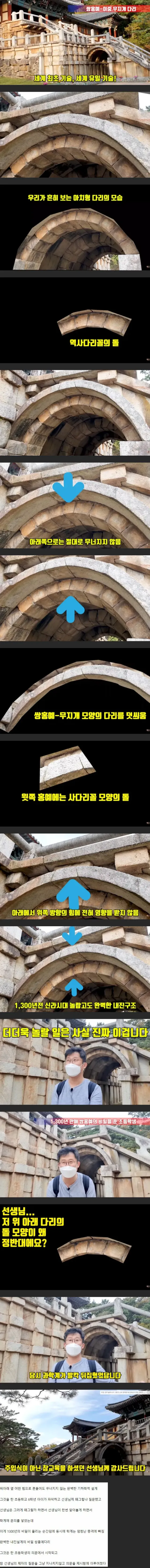한 초등학생의 호기심 때문에 발견된 불국사 쌍홍예다리의 내진 설계.jpg
