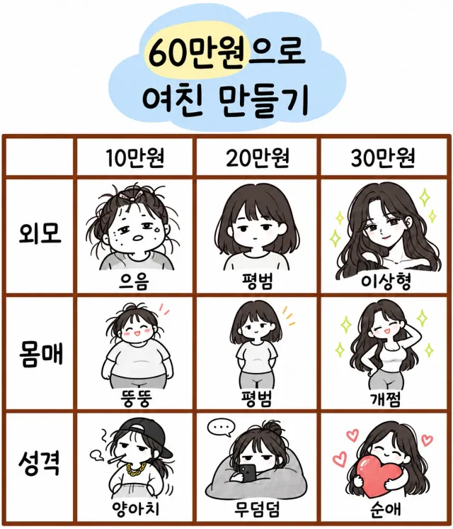 60만원으로 여자친구 만들기 …JPG