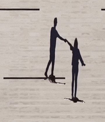 그림자 놀이하는 커플 이미지