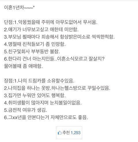 이혼 1년 차가 고백한 극과 극 현실 이미지