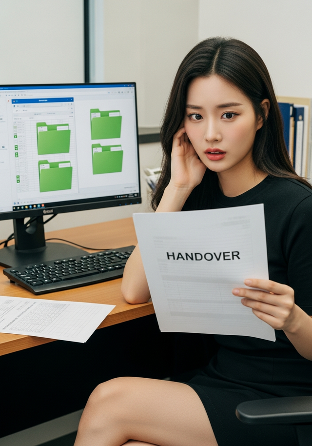 인수인계서 한 장만 남기고 떠난 전임자