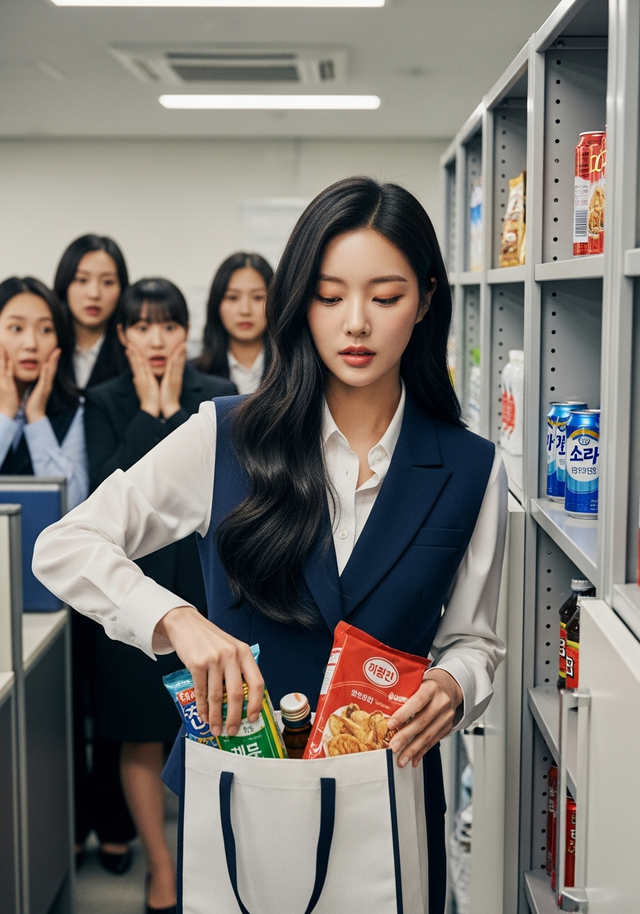 회사 탕비실 간식을 과하게 챙기는 동료