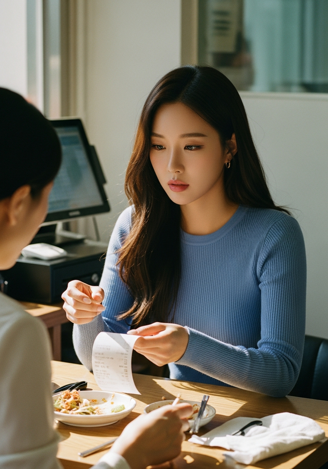 단골 식당에서 달라진 계산 금액