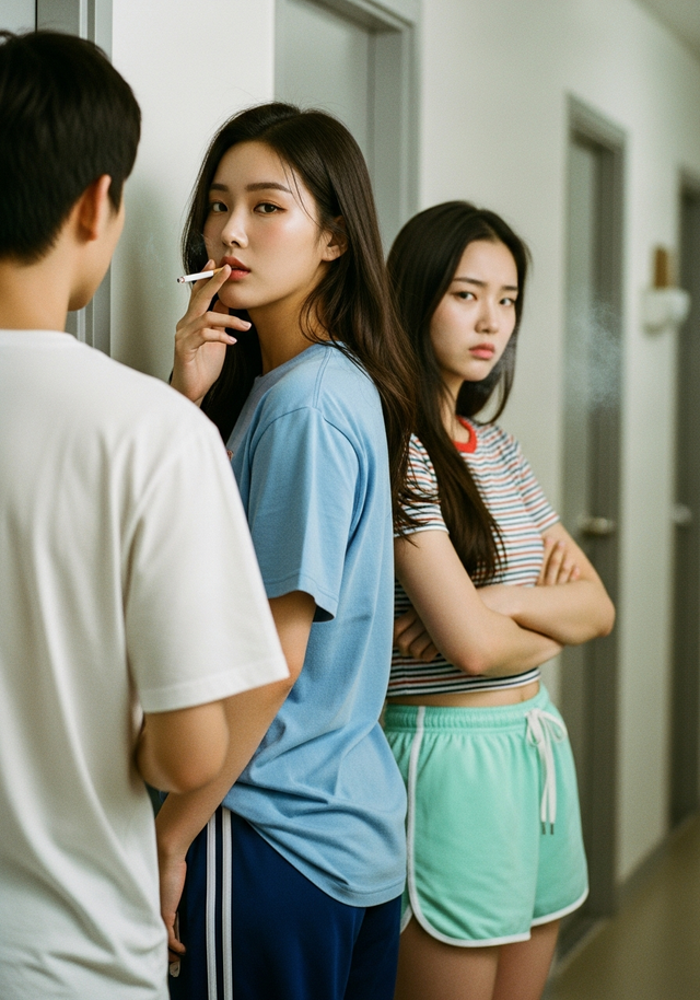 복도식 아파트 복도 흡연 문제