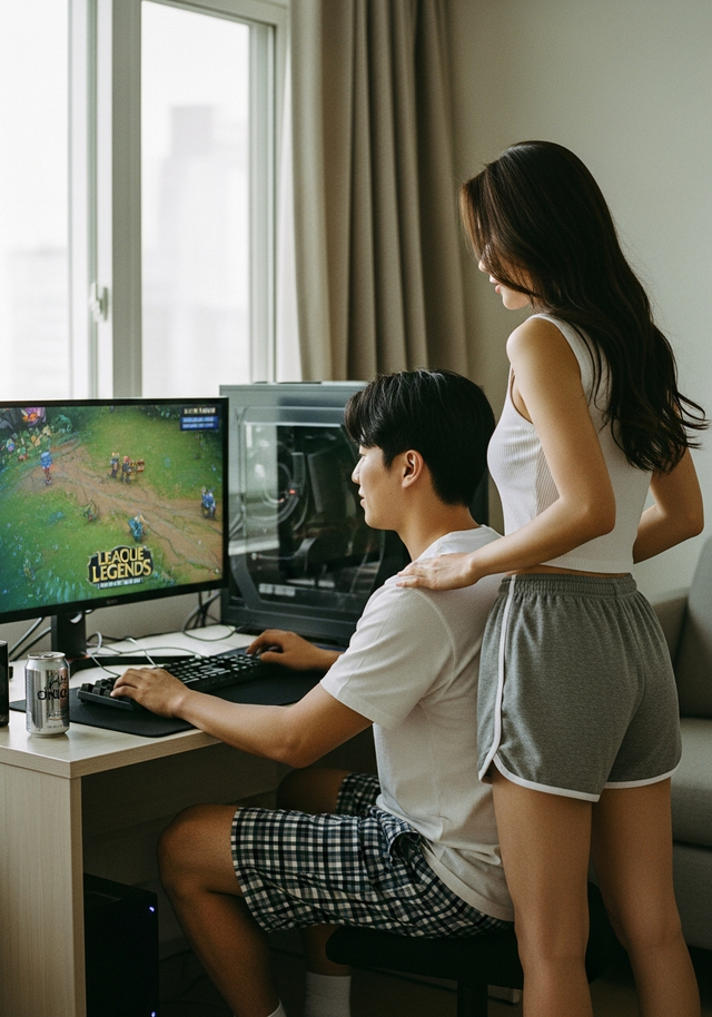 퇴근 후 게임만 하는 남편