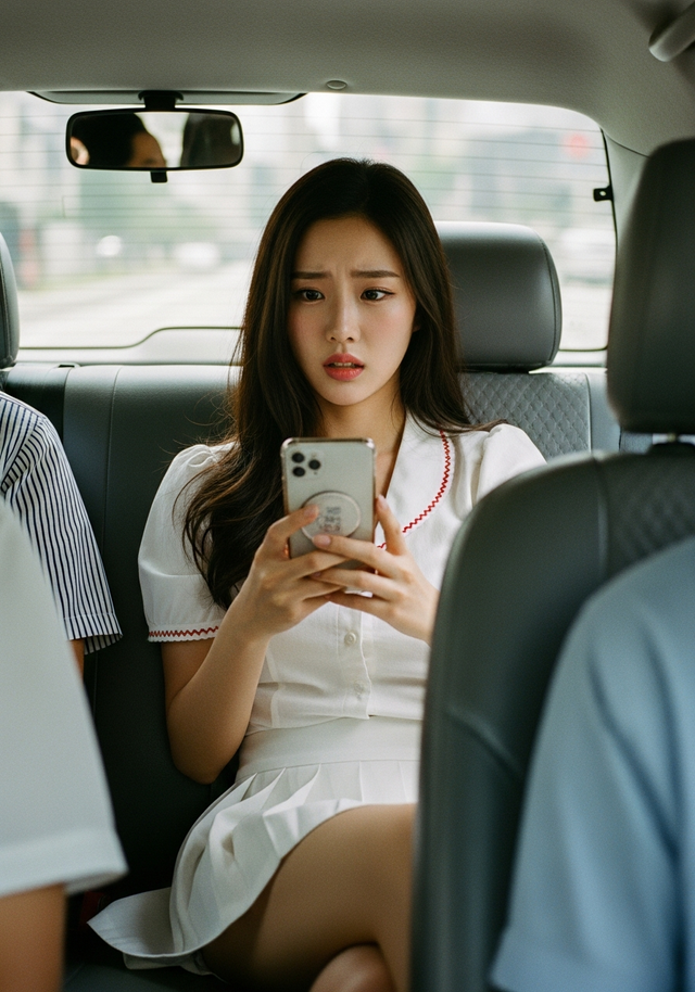 택시 안 사적인 질문