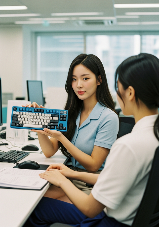 사무실 키보드 소음 때문에 힘들다면