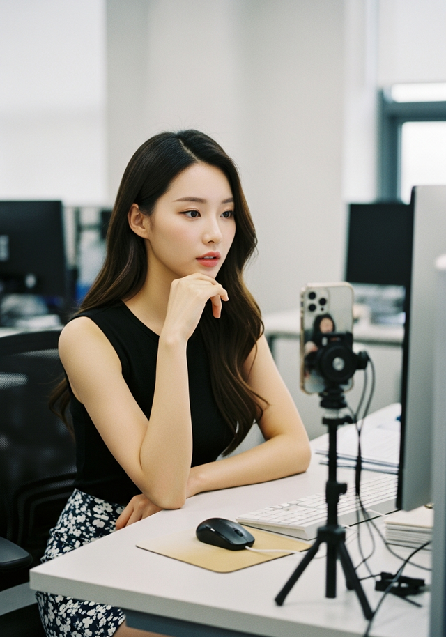 회사에서 브이로그 촬영하는 동료 때문에 불편하다면