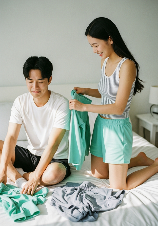 데이트 때마다 옷을 골라주는 여자친구