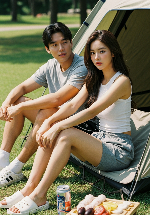 주말마다 캠핑을 가자는 배우자