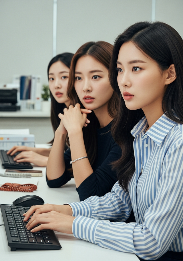 사무실 키보드 소음이 신경 쓰일 때