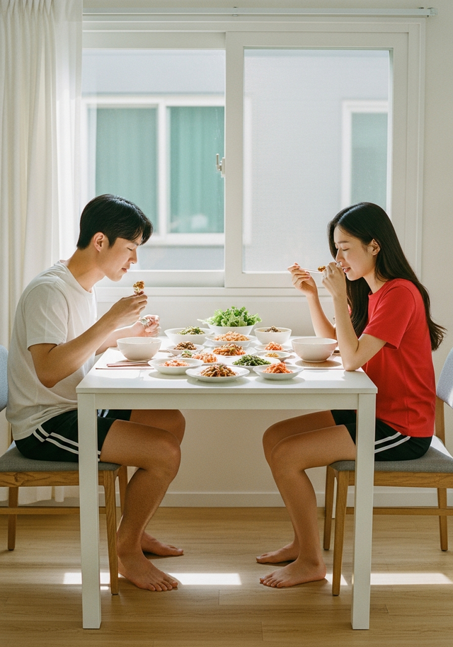 친정에서 보내온 반찬이 입에 맞지 않을 때