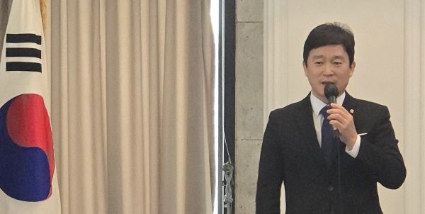 이경수 제29대 한국관광협회 중앙회장 당선자가 소감을 밝히고 있다. [사진=서진수기자]