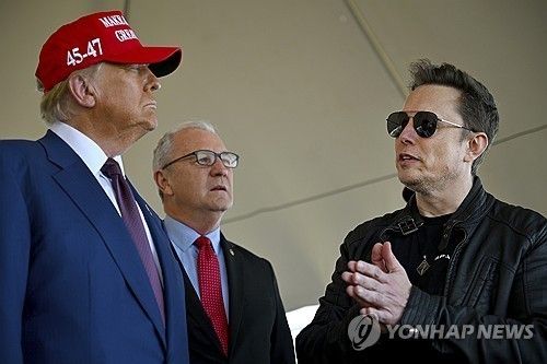 트럼프 미 대통령 당선인과 머스크 CEO/연합뉴스