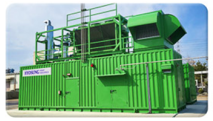 효성이 개발한 수소엔진 발전기 [사진=효성그룹 홈페이지]