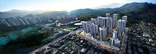 안양 종합운동장 동측 재개발 조감도/연합뉴스