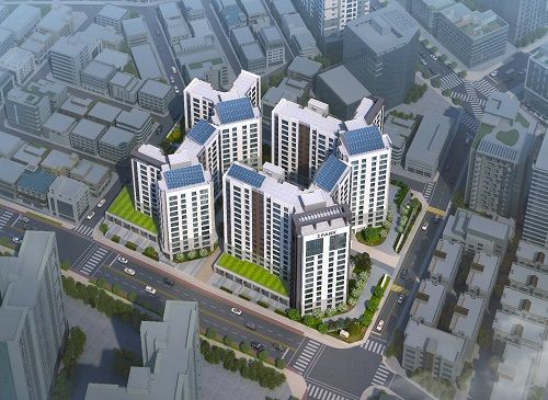 본 CG(그림)는 소비자의 이해를 돕기 위해 제작된 것이므로, 실제와 다소 차이가 있을 수 있습니다. / 사진=강변역 센트럴 아이파크 조감도