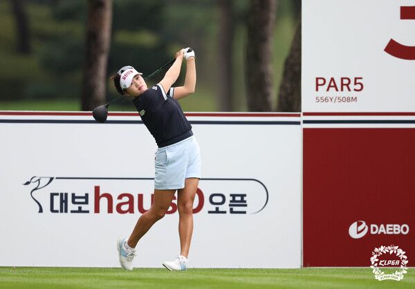 노승희 대보하우스디오픈 1R 3번홀 티샷 (사진제공 KLPGA)