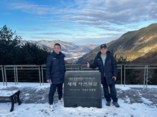 중국 호남성 장가계 자전거 협회 시찰단 [사진=대원여행사]