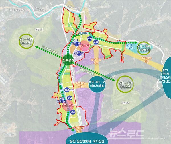 용인이동공공주택지구 개발구상도/사진=용인시