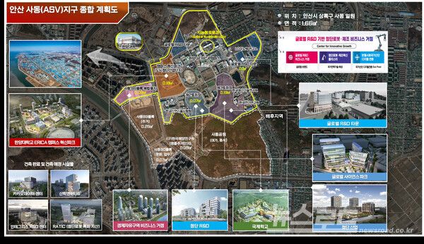 안산 ASV지구 종합계획도/사진=안산시