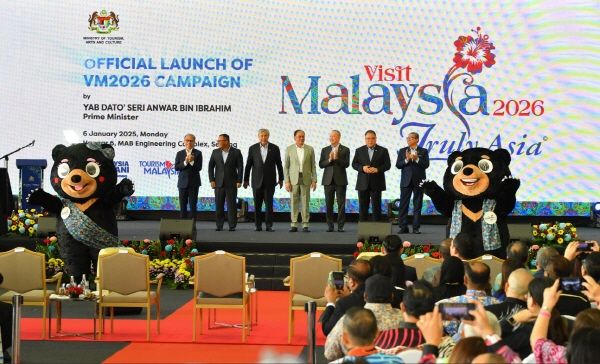 6일 MAB엔지니어링 단지의 격납고 6에서 열린 Visit Malaysia 2026(VM2026) 캠페인 선포식 장면 [출처=말레이시아관광청]