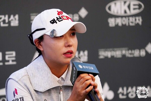 문정민 동부건설 한국토지신탁 챔피언십 2R 인터뷰 (사진제공 KLPGA)