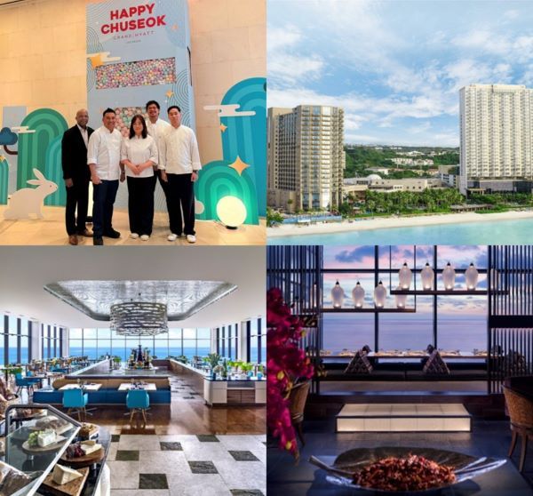 (시계방향으로) 두짓타니 괌 & 두짓비치리조트 괌, 한국 벤치마킹 활동 / 두짓타니 괌 리조트 & 두짓 비치 리조트 괌 전경 / 아쿠아 레스토랑 - 두짓타니 괌 리조트 / 소이 레스토랑 - 두짓타니 괌 리조트 [출처=괌정부관광청]