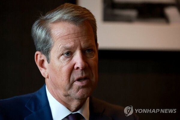 켐프 미국 조지아 주지사&nbsp;/연합뉴스