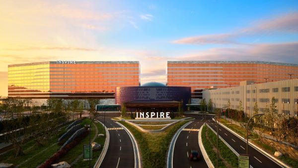 인천국제공항에서 자동차로 15분 거리에 있는 인스파이어 엔터테인먼트 리조트. [사진=힐튼]