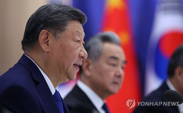 한중 정상회담, 발언하는 시진핑 중국 국가주석
