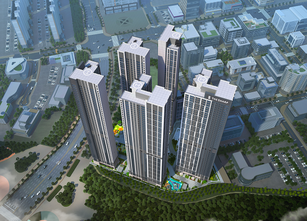 더샵 오창 프레스티지 조감도