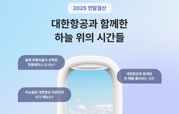 사진=대한항공. 2025 연말 결산 홍보 이미지