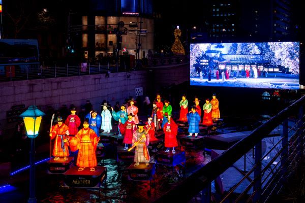 서울빛초롱축제 1구역 전경 [출처=서울관광재단]