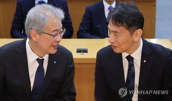 금감원장과 우리금융 회장/연합뉴스